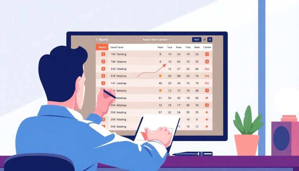 Обзоры позиций в турнирной таблице после каждого раунда - иллюстрация
