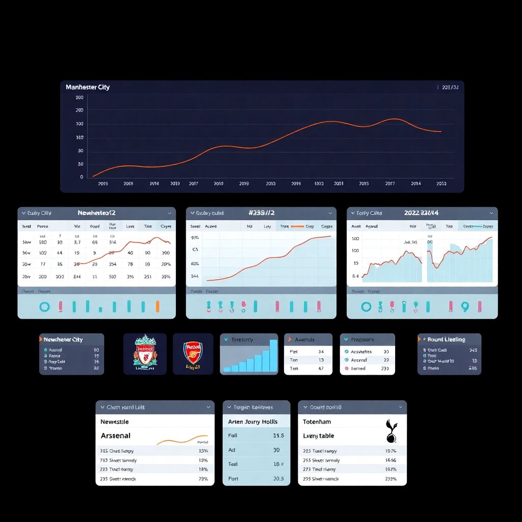 Сводные таблицы результатов по каждому туру в Англии: статистика и анализ