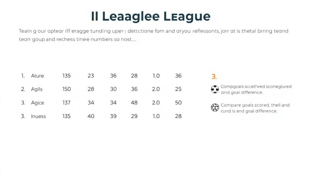 Практические гайды по чтению футбольной таблицы и турнирной таблицы - иллюстрация