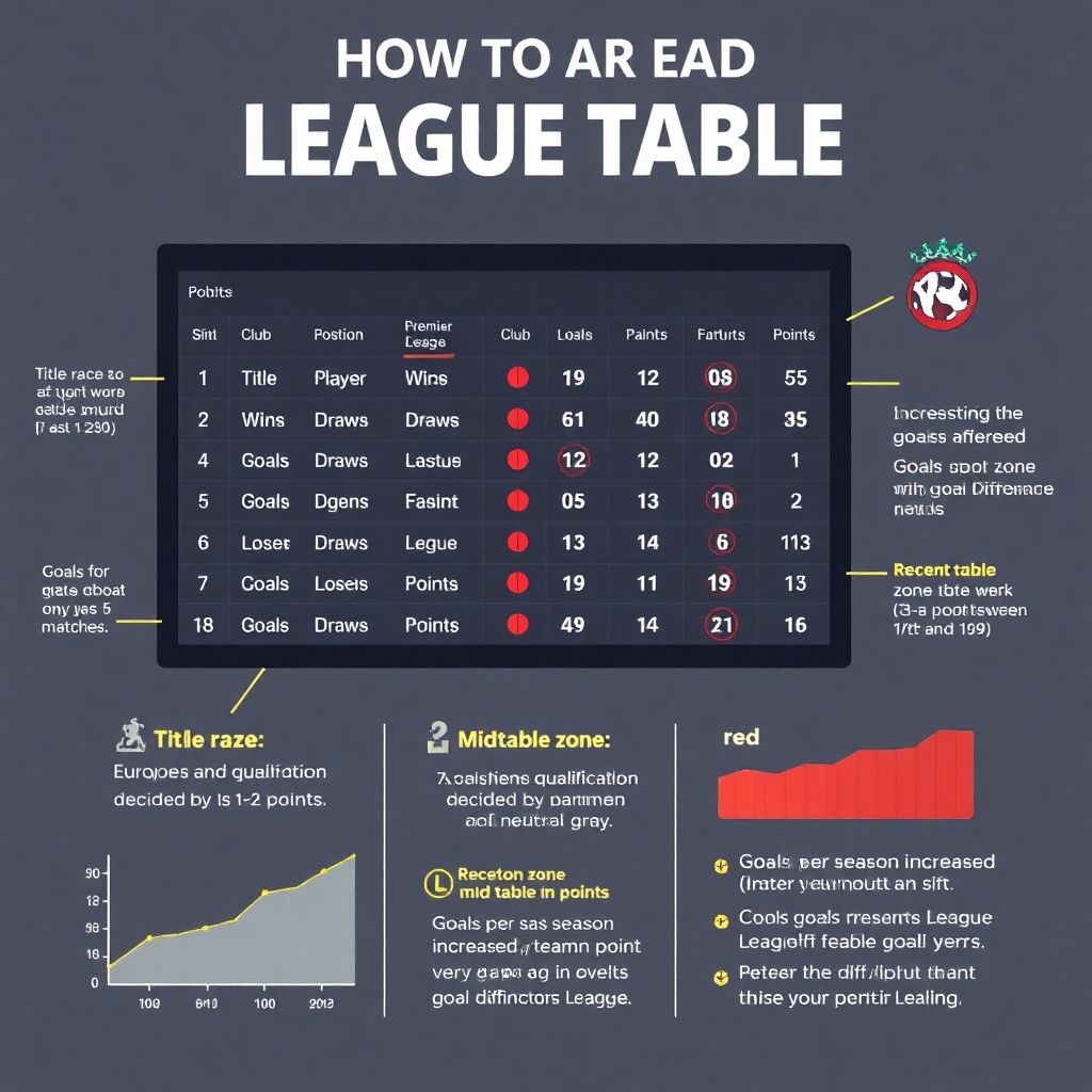 Как читать футбольную таблицу и турнирную таблицу: практические гайды