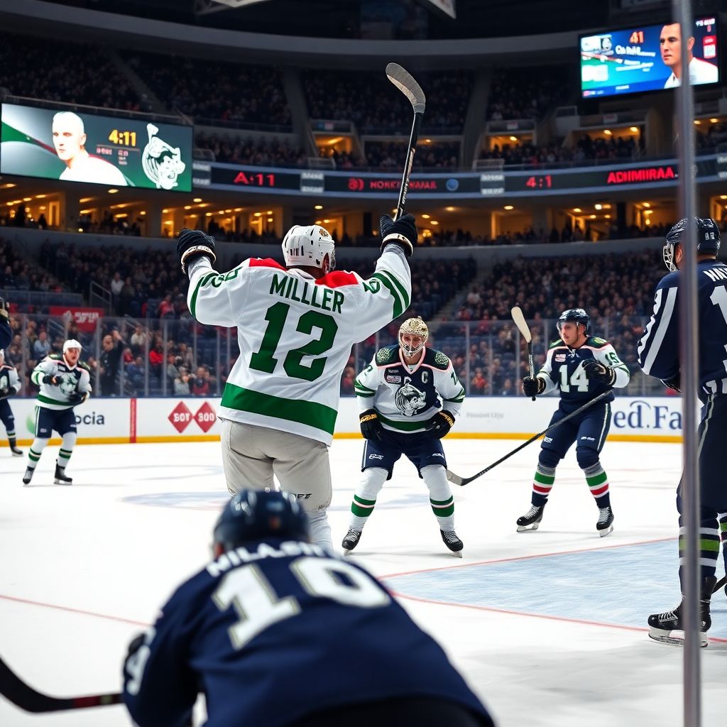 Ак Барс разгромил Адмирал 4:1 и рекорд Миллера вошел в историю