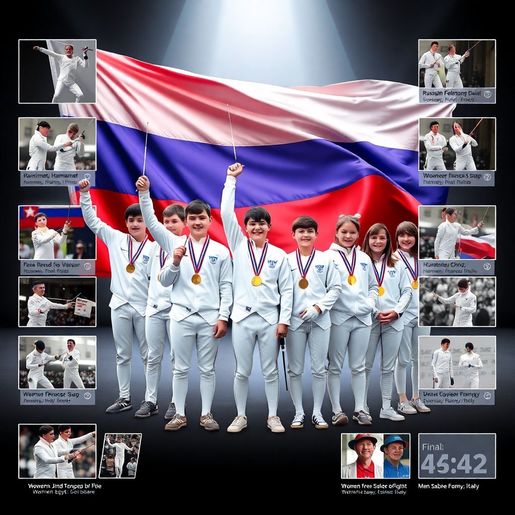 Российские юниоры фехтования: шесть золотых медалей под триколором