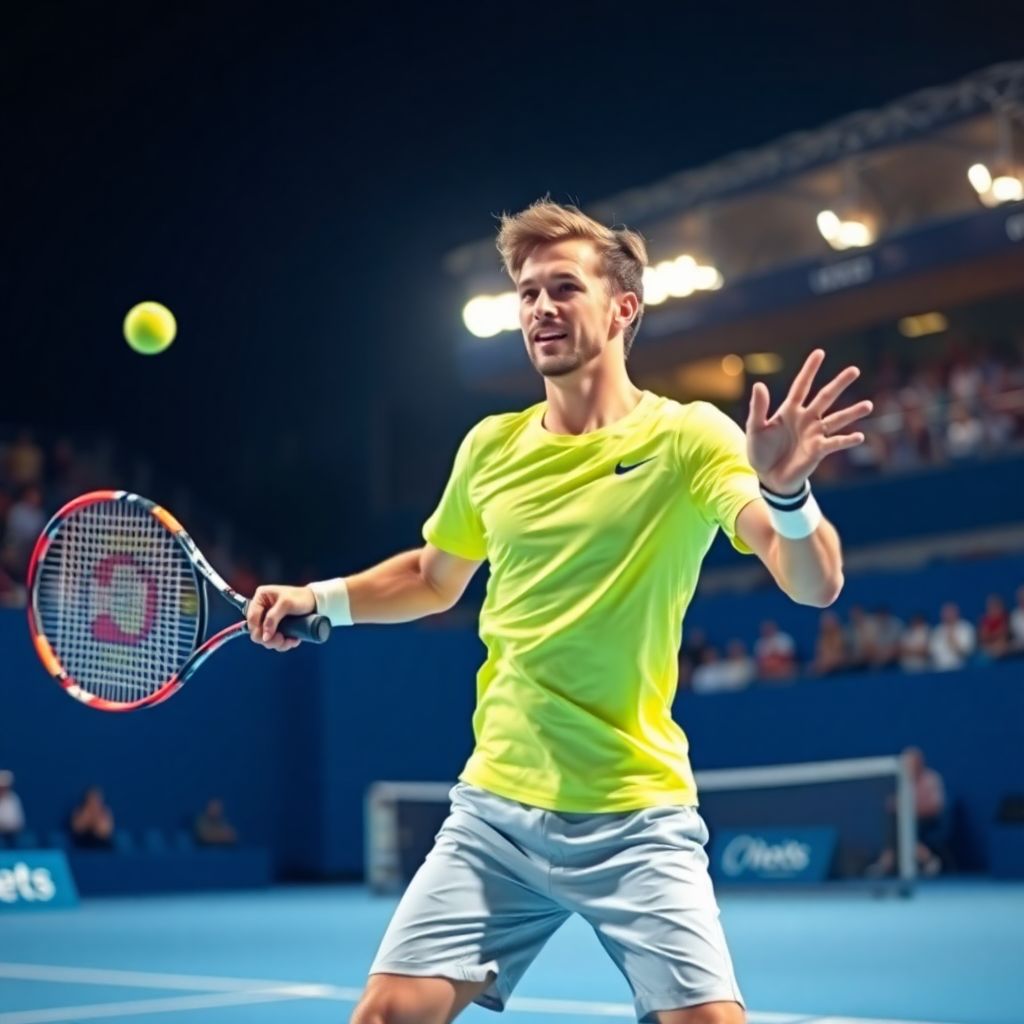 Медведев разгромно выходит в полуфинал Дубая, отдав Бруксби всего три гейма