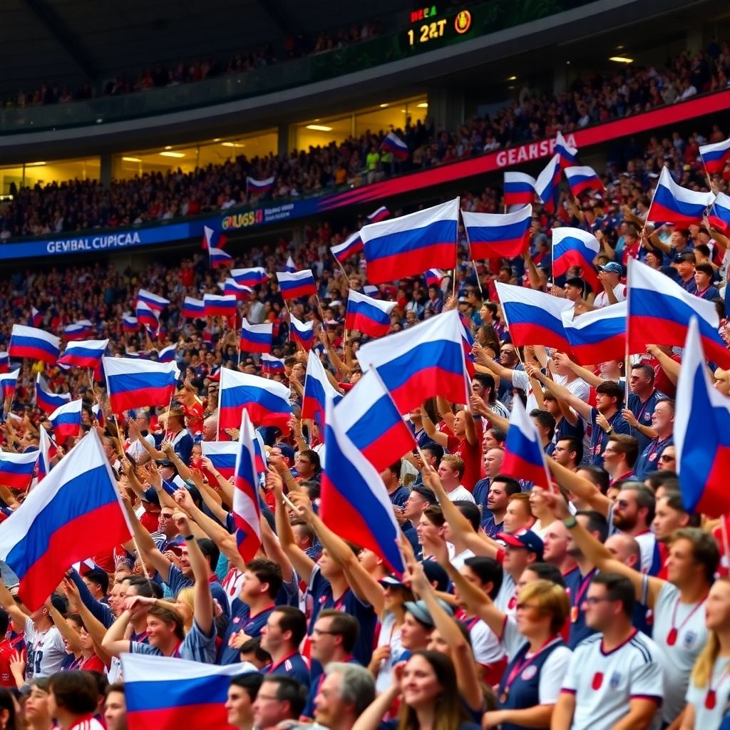 Чемпионат мира 2026 без сборной России, но с российскими флагами на трибунах